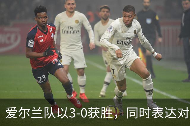 爱尔兰队以3-0获胜，同时表达对以色列行动的抗议
